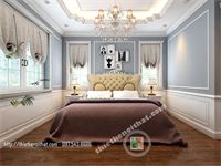 Thiết kế nội thất phòng ngủ khách sạn 5 sao tân cổ điển