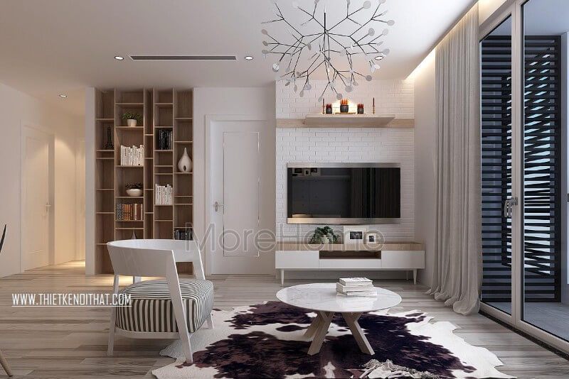 Giấy dán tường giả gạch được kiến trúc sư lựa chọn sử dụng, không gian sống trở nên mềm mại và lôi cuốn hơn thay vì sử dụng những bức tường thô cưng trong những mẫu thiết kế truyền thống