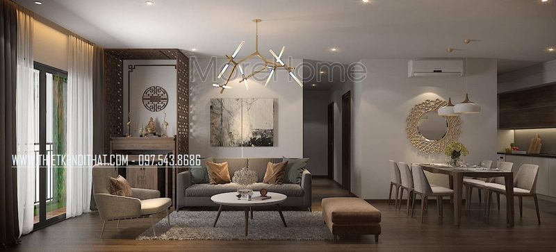 Bàn thờ gỗ tự nhiên cao cấp tựa ra một không gian để thực hiện những ứng xuất của tâm linh và thiêng liêng.