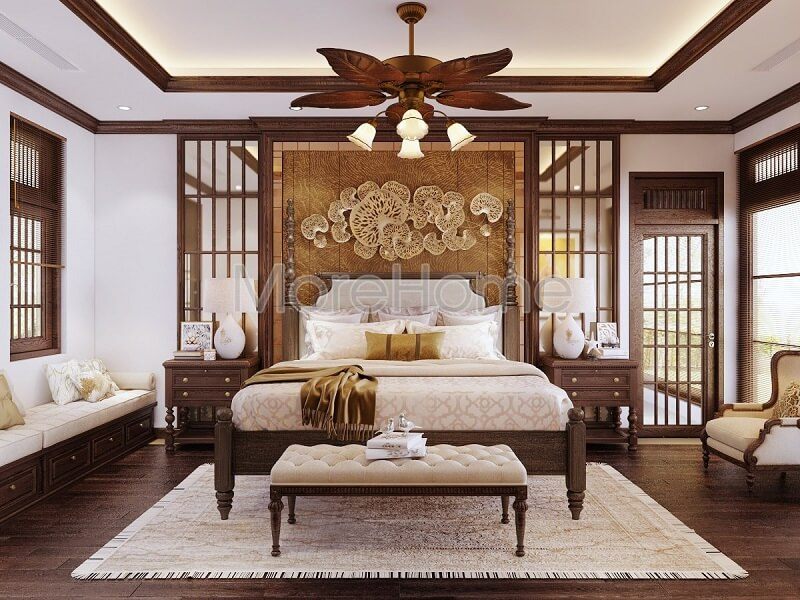Bạn muốn căn phòng ngủ của mình trở nên đẳng cấp thì đừng nên bỏ lỡ dòng sản phẩm giường ngủ gỗ đẹp tân cổ điển được sản xuất tại MoreHome.