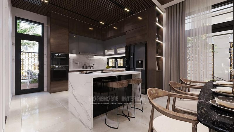 Các mẫu thiết kế nội thất phòng bếp đẹp cho các biệt thự tại Hà Nội, Đà Nẵng, Hải Phòng và Thành phố Hồ Chí Minh.